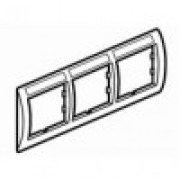   Galea Life three-gang frame, horizontal, white